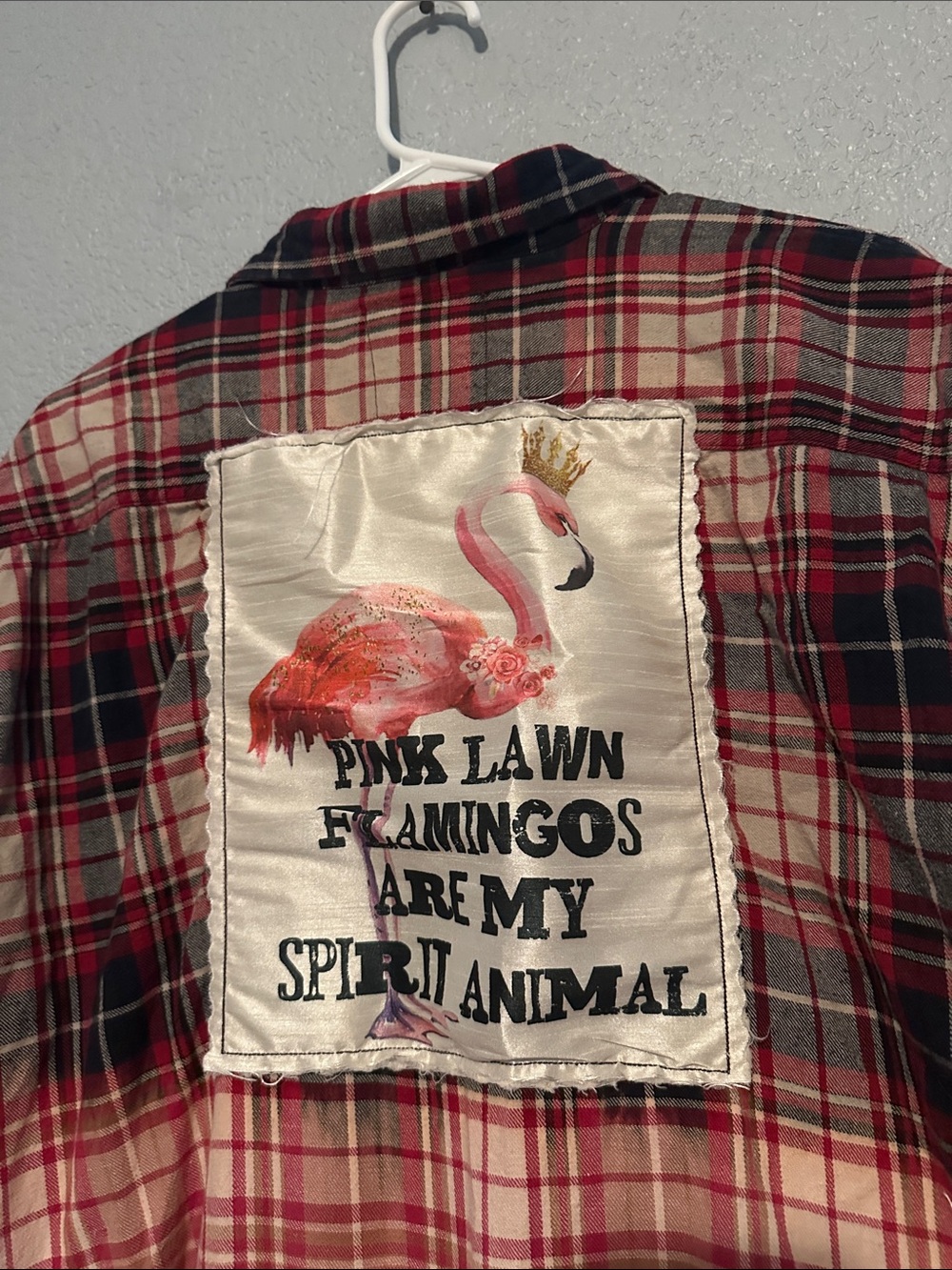 Vintage Boho by J Coons Flamingo Flannel Top - Picture 2 of 4